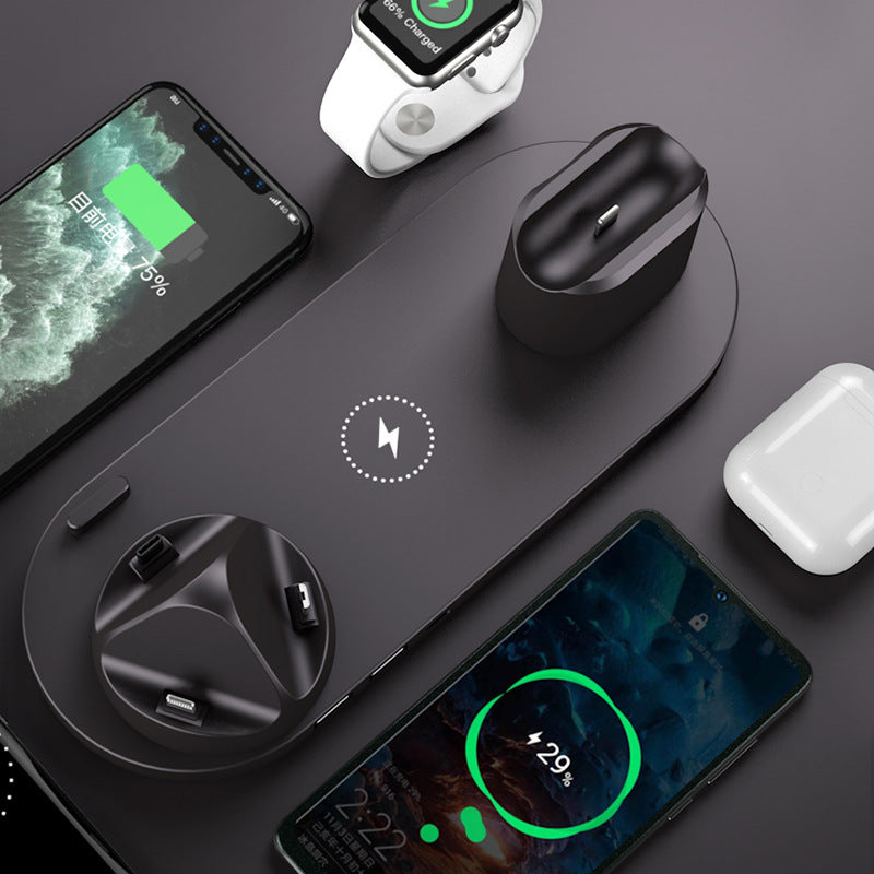 2022 Wireless Charger For IPhone14 13 Fast Charger For Phone Fast Charging Pad For Phone Watch 6 In 1 Charging Dock Station