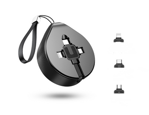 Telescopic data line three-in-one fast charging data line