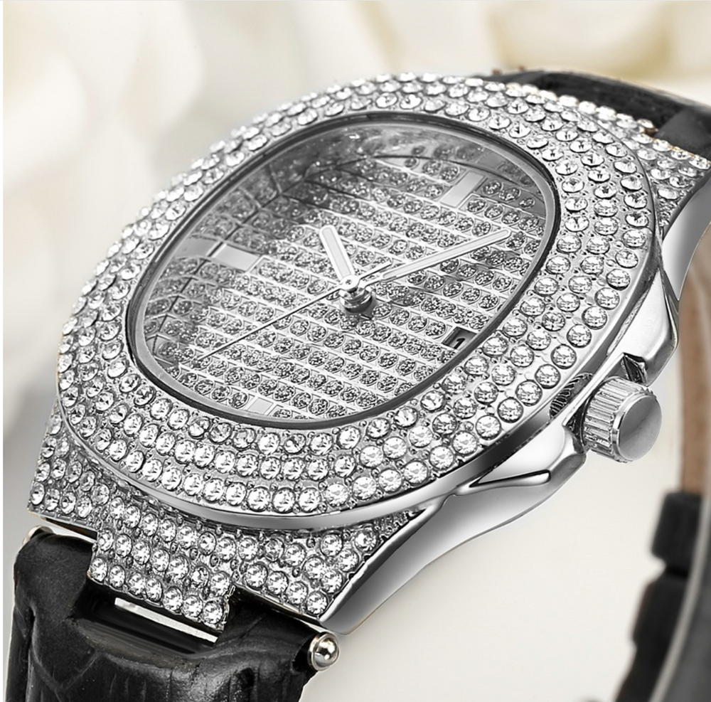 Quartz Diamond Watch Belt watch