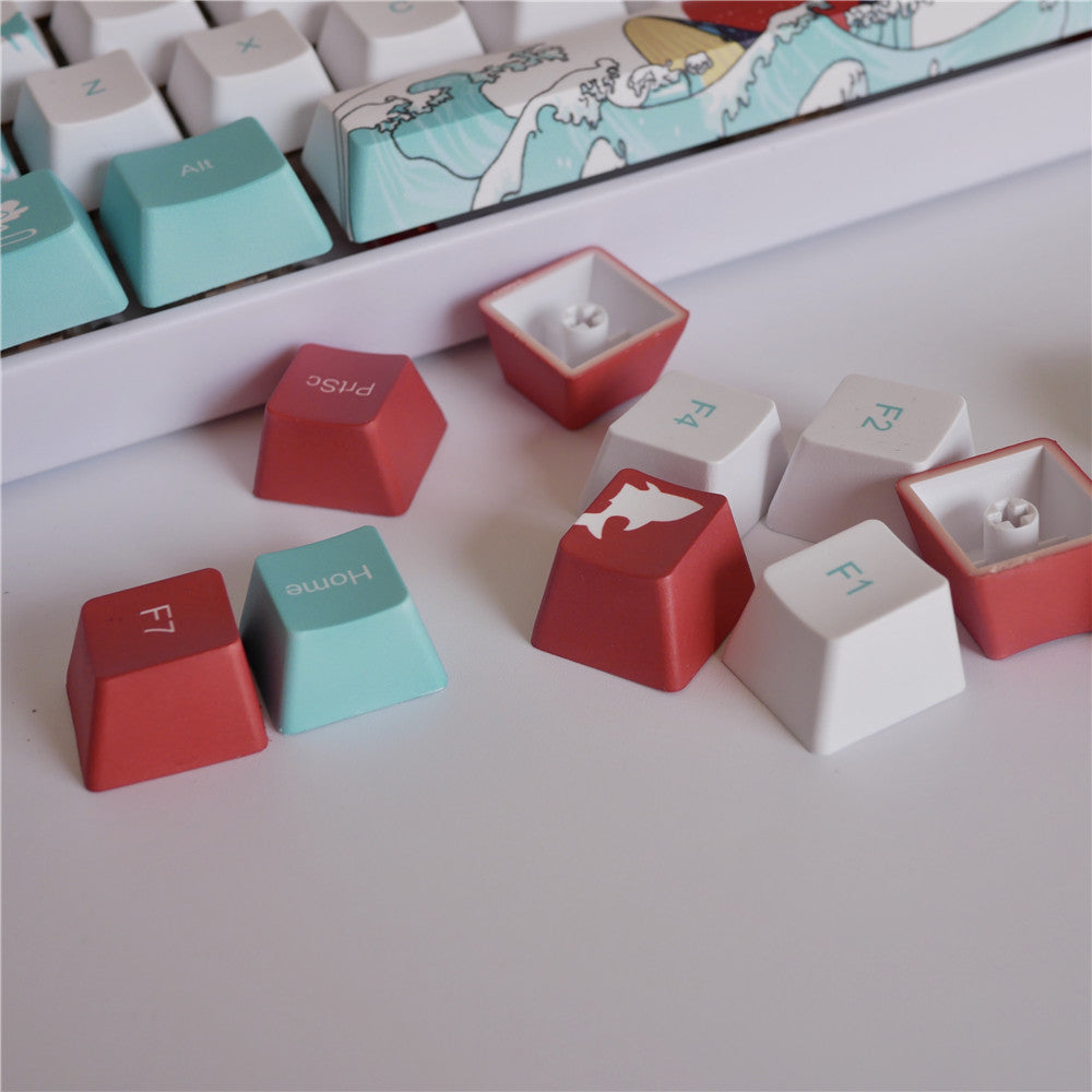 Coral Sea Keycap Mechanical Keyboard