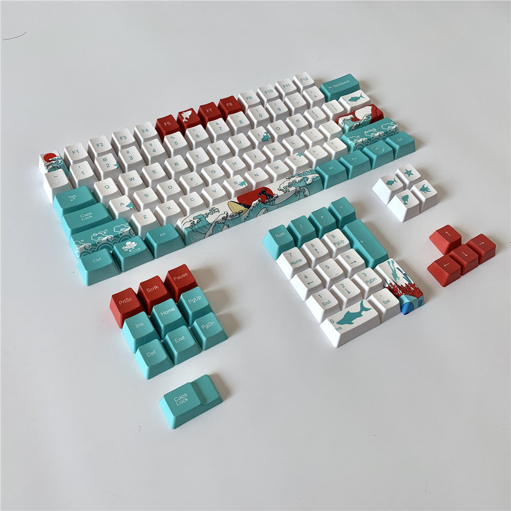 Coral Sea Keycap Mechanical Keyboard