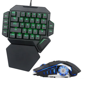 Eat Chicken One-handed Mechanical Keyboard Throne Left-handed Small Keyboard Mobile Game External Ebay Amazon Keyboard