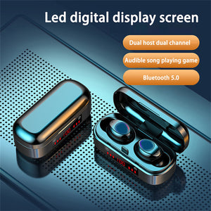 Wireless Bluetooth Touch Headset Mini Binaural Cross Border Tws Battery Display 5.0