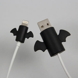 Angel Creative Simple Data Cable Protective Cover Bat Mobile Phone Headset Charging Cable Anti-Breaking Protective Cover