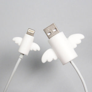 Angel Creative Simple Data Cable Protective Cover Bat Mobile Phone Headset Charging Cable Anti-Breaking Protective Cover