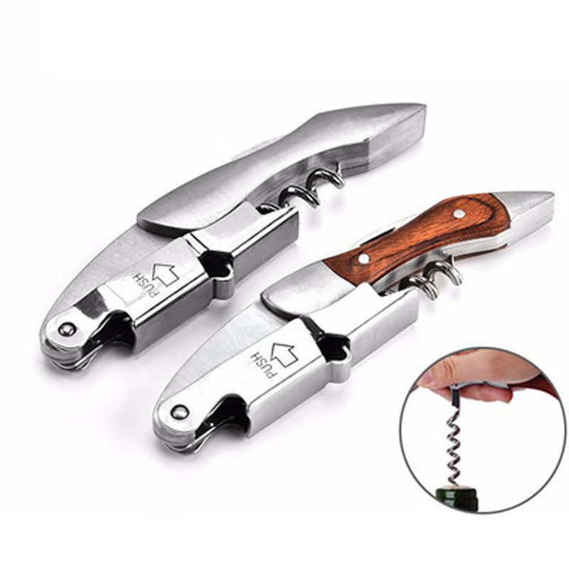 Wood Handle Professional Red Wine Opener Portable Screw Corkscrew Multifunction Wine Bottle Opener Kitchen Tools Beer Openers