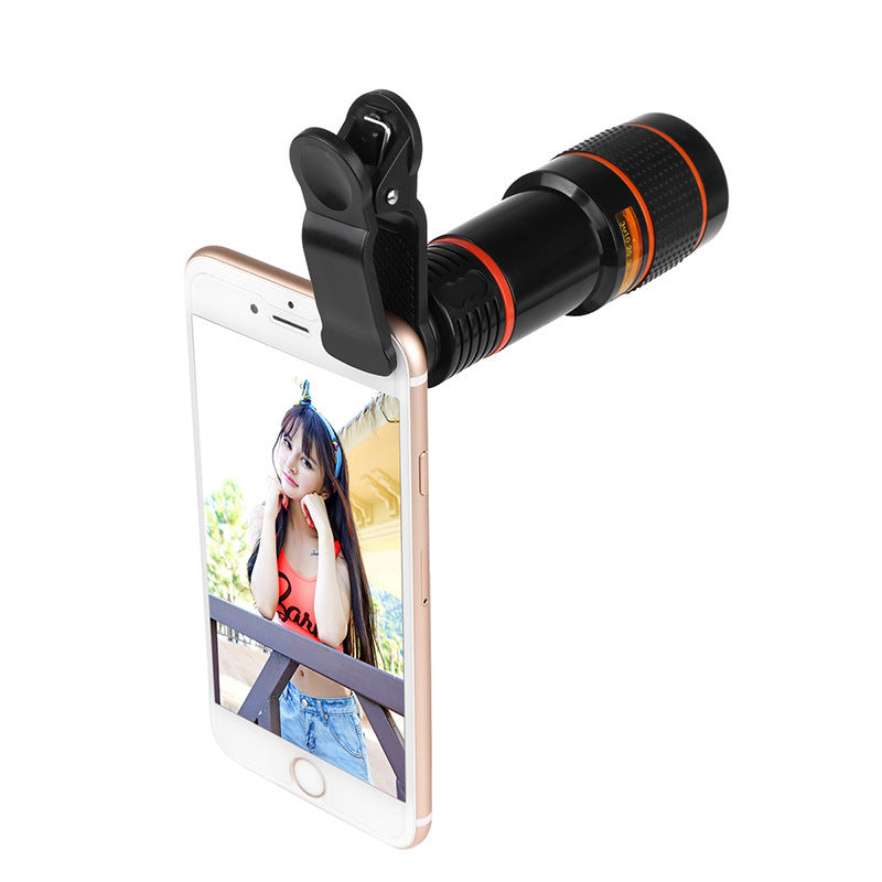 Zoom Mobile Phone Clip-On Retractable Telescope Camera Lens For Samsung Galaxy S3 S4 S5 S6 S7 Edge Phone