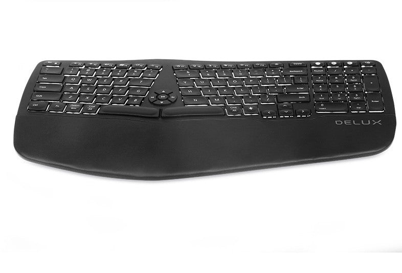 Colorful Gm902 Wireless Bluetooth Ergonomic Mute Scissor Foot Laptop Rechargeable 104 Keyboard