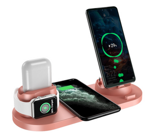 2022 Wireless Charger For IPhone14 13 Fast Charger For Phone Fast Charging Pad For Phone Watch 6 In 1 Charging Dock Station