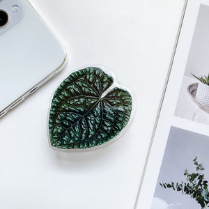 Cute Green Leaves Smartphone Holder Finger Stand  Support For Phone Handband