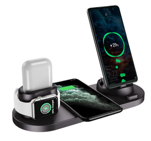 2022 Wireless Charger For IPhone14 13 Fast Charger For Phone Fast Charging Pad For Phone Watch 6 In 1 Charging Dock Station